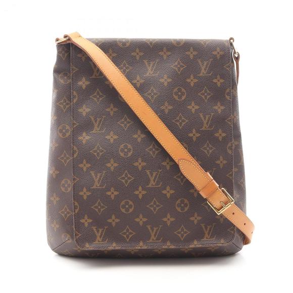 LOUIS VUITTON Brown Monogram Leather Shoulder Bag - Picture 1 of 11